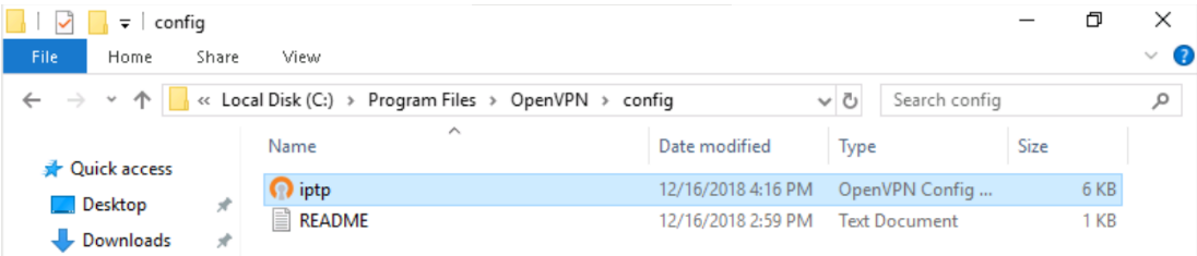 VPN setup