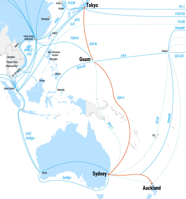 Sydney-Guam-Tokyo