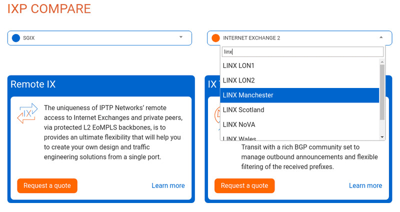 Nhập tên IXP để tìm nhanh hơn.